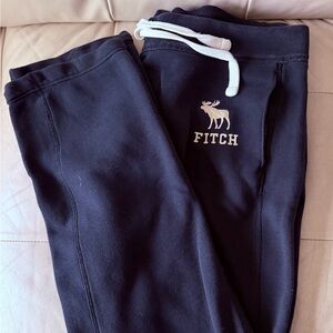 Vintage Abercrombie & Fitch Men’s Sweatpants Dark Blue Iconic Logo Sz XL